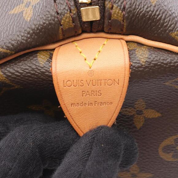 LOUIS VUITTON Brown Monogram Leather Boston Bag - Picture 4 of 9